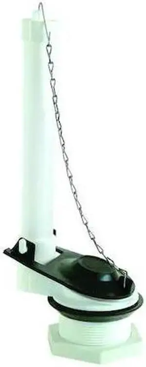 ZORO SELECT 40053 Flush Valve, Plastic, White