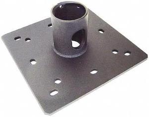 Ceiling Plate With Cable Pass Through,1.5" NPT, Black