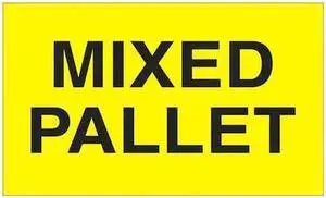TAPE LOGIC DL2481 Tape Logic® Labels, "Mixed Pallet", Fluorescent Yellow,
