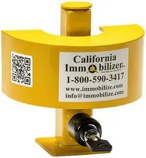CALIFORNIA IMMOBILIZER G00109 Universal Coupler Lock, Yellow