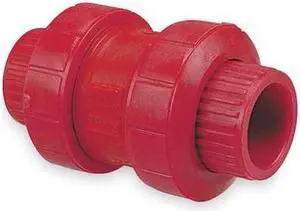 ZORO SELECT S65BC-V 1/2 1/2" Socket Kynar Ball Check Valve