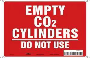 CONDOR 471M73 Safety Sign, 7 in Height, 10 in Width, Aluminum, Vertical