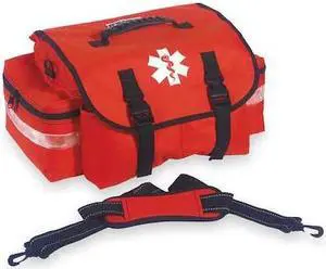 ERGODYNE GB5210 Trauma Bag, 600D Polyester W/ Reinforced Backing, Orange, 7 in