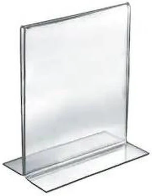 AZAR DISPLAYS 152733 5.5"W x 8.5"H Double-Foot Two Sided Sign Holder, PK10 AZAR DISPLAYS 152733 5.5"W x 8.5"H Double-Foot Two Sided Sign Holder, PK10