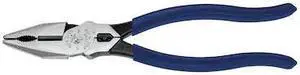 KLEIN TOOLS 12098 8 5/8 in Linemans Plier High Leverage w/ Wire Crimper, Steel