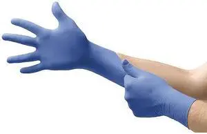 ANSELL N732 N73, Disposable Gloves, 2.4 mil Palm, Nitrile, Powder-Free, M (8),