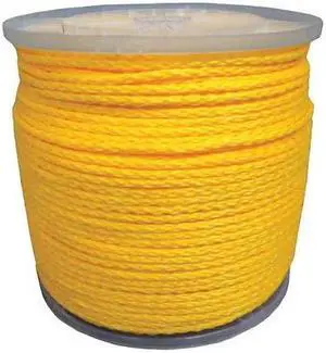 ZORO SELECT 20TL63 Rope,1/4 in. x 1000 ft.,Braided