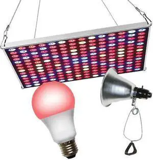 MIRACLE LED 602234 LED Grow Panel & Clamp On LED Red 5 Spectrum Grow Light Kit