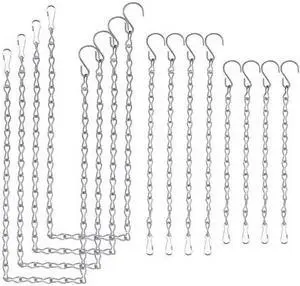 BLUE DONUTS BD3920473 Hanging Chain for Bird Feeders, Planters, Chrome, Pack of
