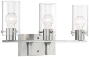 NUVO 60/7173 Fixture, Vanity, 3-Light, Incandescent, 60W, 120V, A19, Medium NUVO 60/7173 Fixture, Vanity, 3-Light, Incandescent, 60W, 120V, A19, Medium