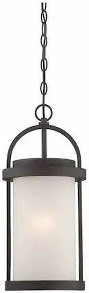 NUVO 62-655 Willis LED Outdoor Hanging with Antique White Glass NUVO 62-655 Willis LED Outdoor Hanging with Antique White Glass