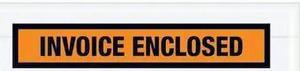 TAPE LOGIC PL23 Tape Logic "Invoice Enclosed" Envelopes, 7" x 5 1/2", Orange,