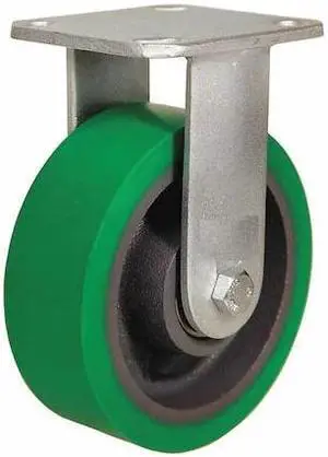 ZORO SELECT 5VG64 Plte Caster,Rgd,Poly,6 in.,1250 lb.