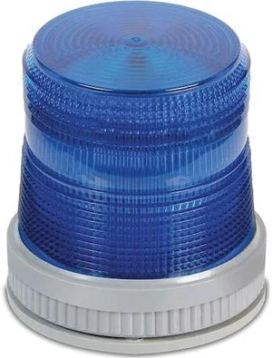 EDWARDS SIGNALING 105XBRMB120A Warning Light, Blue, LED, 120V AC, 65 FPM, 3 3/4 EDWARDS SIGNALING 105XBRMB120A Warning Light, Blue, LED, 120V AC, 65 FPM, 3 3/4