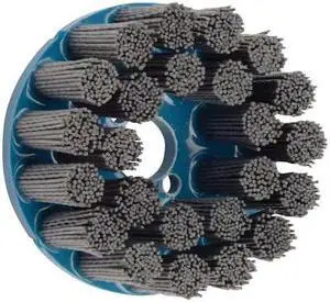 WEILER 85816 4" Nylox Disc Brush Crimped Filament .040/120SC Fill 7/8" Arbor