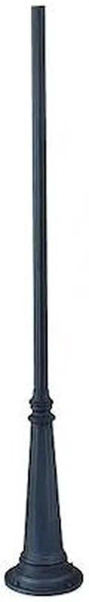 This 10' fluted post with wiring access panel features a matte black finish.