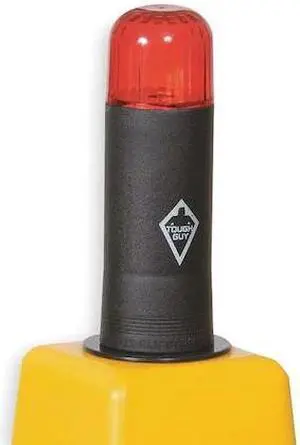 TOUGH GUY 2LEC9 Flashing Light,Plastic,Red