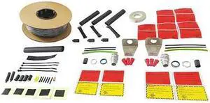ZORO SELECT 13R077 Electric Heating Cable Kit, 120VAC, 100 ft Length