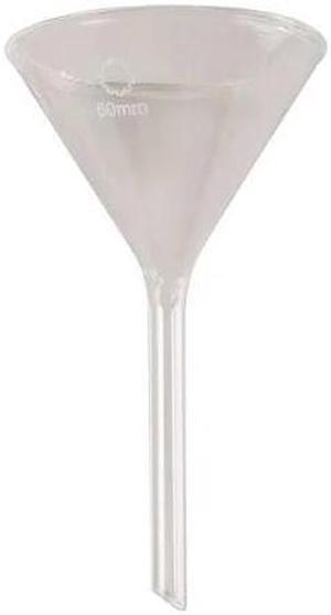 ZORO SELECT 5YHW1 Funnel,Glass,100mm Rim,100mm Stem,PK12