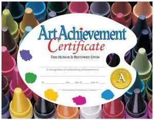 HAYES VA570-5 Art Achievement Certificate, PK5