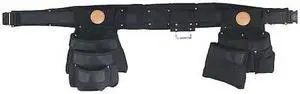 KLEIN TOOLS 5709XL Tool Belt, Tool Belt, Black, Nylon, 11 Pockets