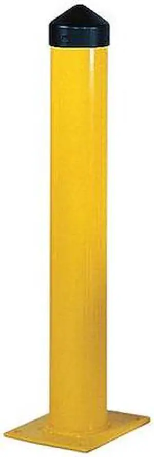 ZORO SELECT 1756 Bollard Round,36 H in.,Yellow