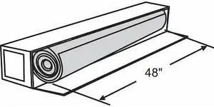 ZORO SELECT 69-74 Door and Window Screen, Fiberglass, 48 in W, 100 ft L, 0.011
