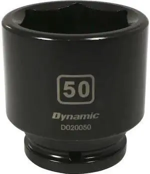 DYNAMIC D020050 3/4" Drive Standard Socket, Black Phosphate, Tools 3/4" Drive 6