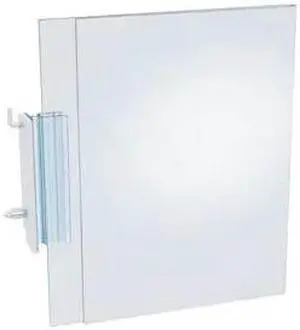 AZAR DISPLAYS 103322-10PK Two-Sided Acrylic Sign Holder W/ Pegboard Grippers