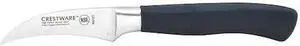 CRESTWARE KN101 Peeling Knife,Straight,2-1/2 in. L,Black