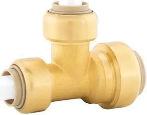 JONES STEPHENS C77444LF 3/4" x 3/4" x 1/2" PlumBite Push On Reducing Tee
