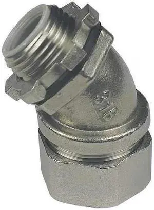 CALBRITE S60700FC45 Connector,45 deg.,3/4in.,Internal Insul