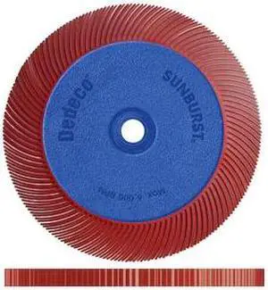 DEDECO 1898 SUNBURST 7-5/8'' X 1'' TC RED 220 GRIT (A/O) 1/UNIT