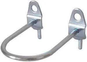 ZORO SELECT 5TPE9 U-Shaped Pegboard Hook,1 3/4 In ID,PK5