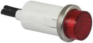 ZORO SELECT 20C856 Raised Indicator Light, Red,240V
