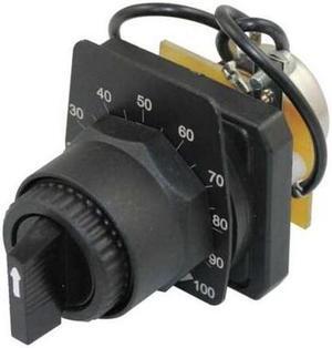 DAYTON 30G489 Potentiometer,30mm,Corr Res,2 W,5000Ohms