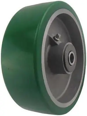 ZORO SELECT 3G273 Caster Wheel,8 in.,1500 lb.,Green