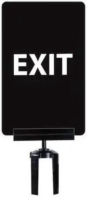 TENSABARRIER SIGN-0711-250-33-V-S03 BRKT-HDSC-33 Acrylic Sign for Tensabarrier