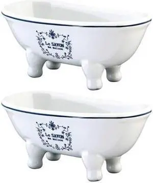 KINGSTON BRASS BATUBDSWD 5-11/16" Miniature Ceramic Double-Ended Bathtub