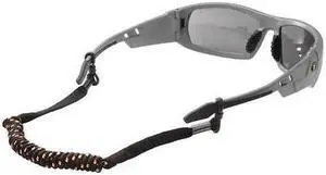 ERGODYNE 3280 Elastic Coil Eyewear Lanyard,Black,PK6, Black, 12 in Length,