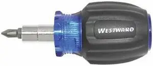 WESTWARD 401L12 Phillips, Slotted Bit 3 1/4 in, Drive Size: 1/4 in, 5/16 in ,