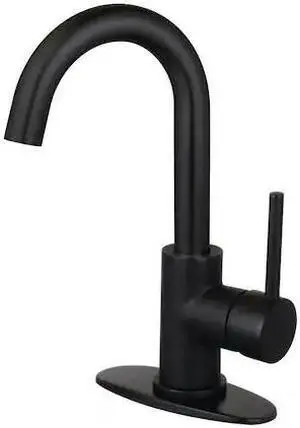 FAUCETURE LS8530DL LS8530DL Concord Single-Handle Bar Faucet, Matte Black