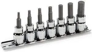 STEELMAN 78373 7-Piece 3/8" Drive Hex Bit Socket Set