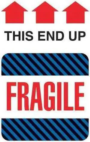 TAPE LOGIC DL1550 Tape Logic® Labels, "This End Up - Fragile", 4" x 6",