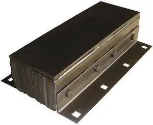 ZORO SELECT 22NT72 Dock Bumper,20x5-1/4x13 In.