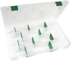 FLAMBEAU T5008 Adjustable Compartment Box with 4 to 48 compartments, Plastic, 1