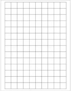 TAPE LOGIC LL138 Tape Logic® Rectangular Laser Labels, 3/4" x 3/4", White,