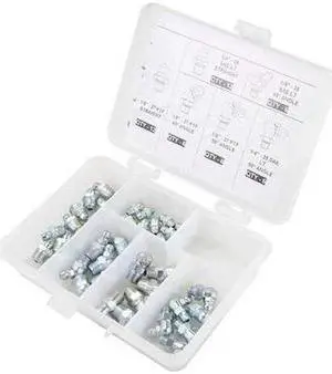 Westward Grease Fitting Kit, No. Pieces 48, PK48   52NZ89