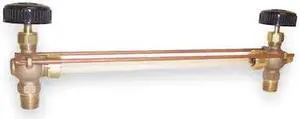 APOLLO VALVES 2020800 Water Gauge,Pipe Size 3/4 In,MNPT