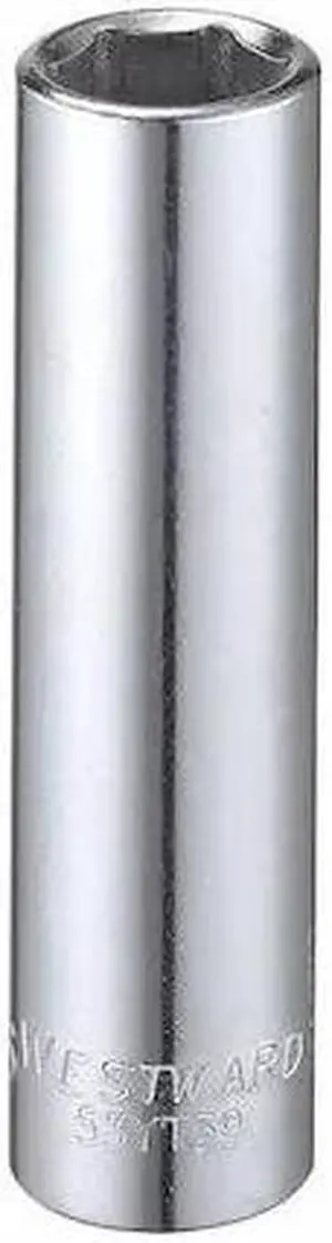 WESTWARD 53YT39 3/8" Drive, SAE Socket, 7/16" Socket Sz, 6 Pts
